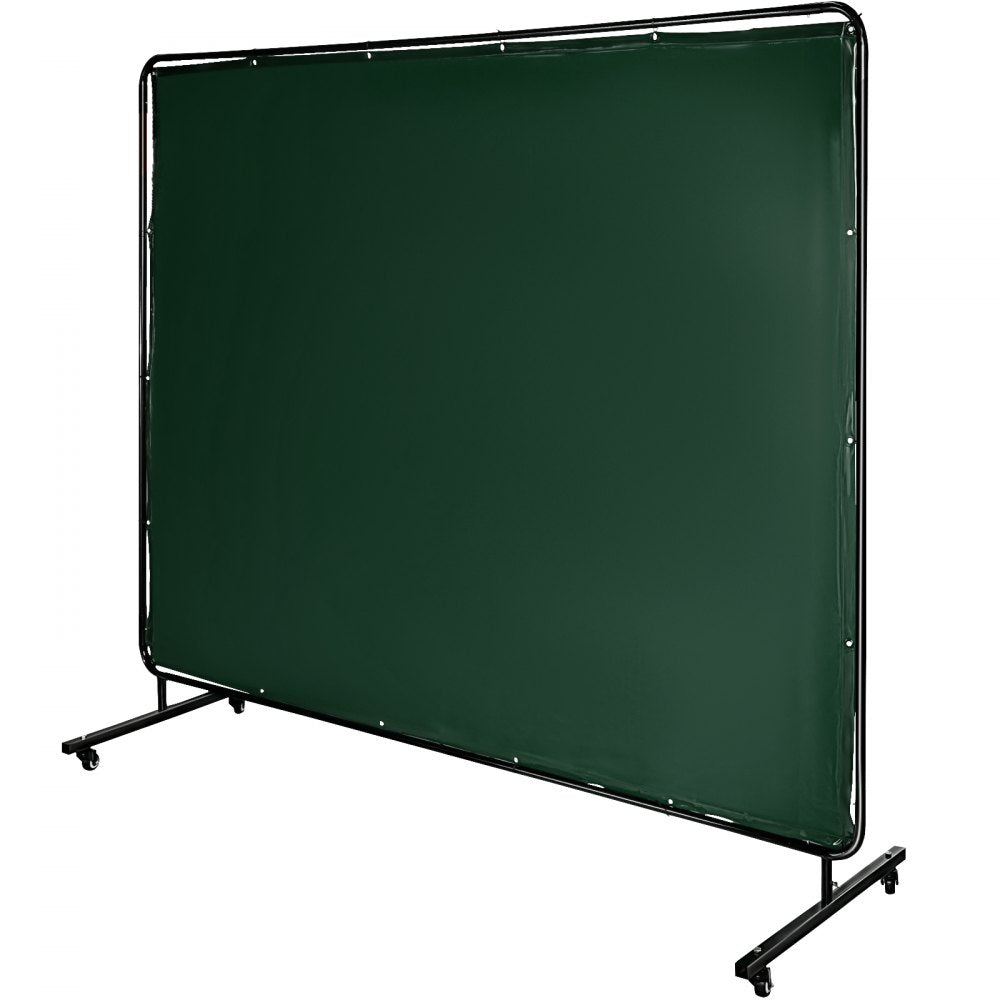 010460804961 - 6' x 8' Portable Welding Screen with Flame-Resistant Vinyl