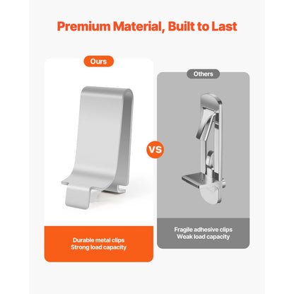 GJ01 - Adjustable Durable Shelf Clips for Slotted Rails, 40 Pack