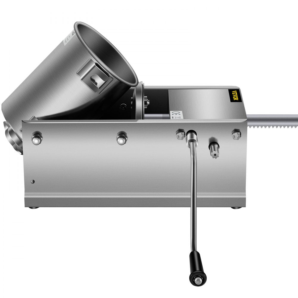 HS-3L - 3L Stainless Steel Sausage Stuffer with 5 Tubes