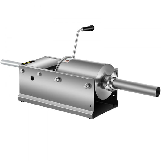 HS-3L - 3L Stainless Steel Sausage Stuffer with 5 Tubes