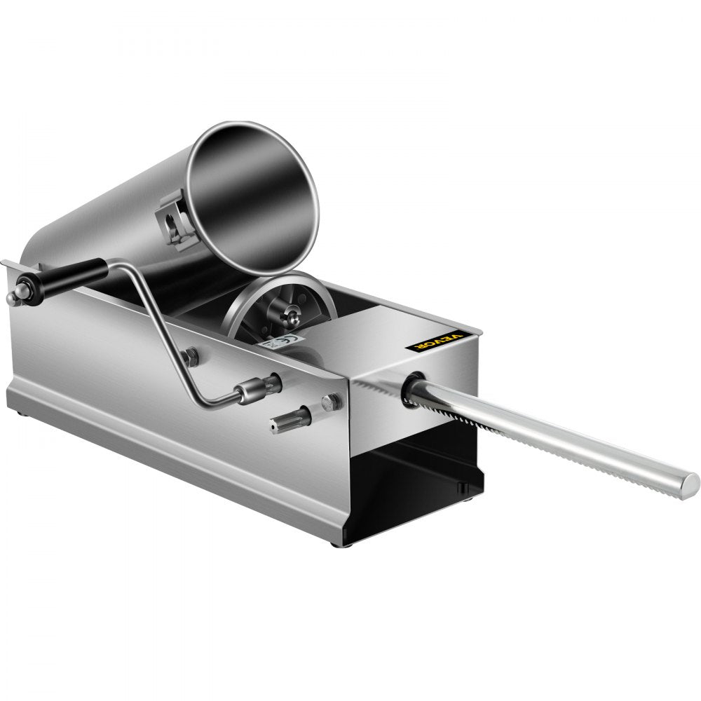 HS-5L - 5L Stainless Steel Sausage Stuffer with 5 Nozzles & Speed Control