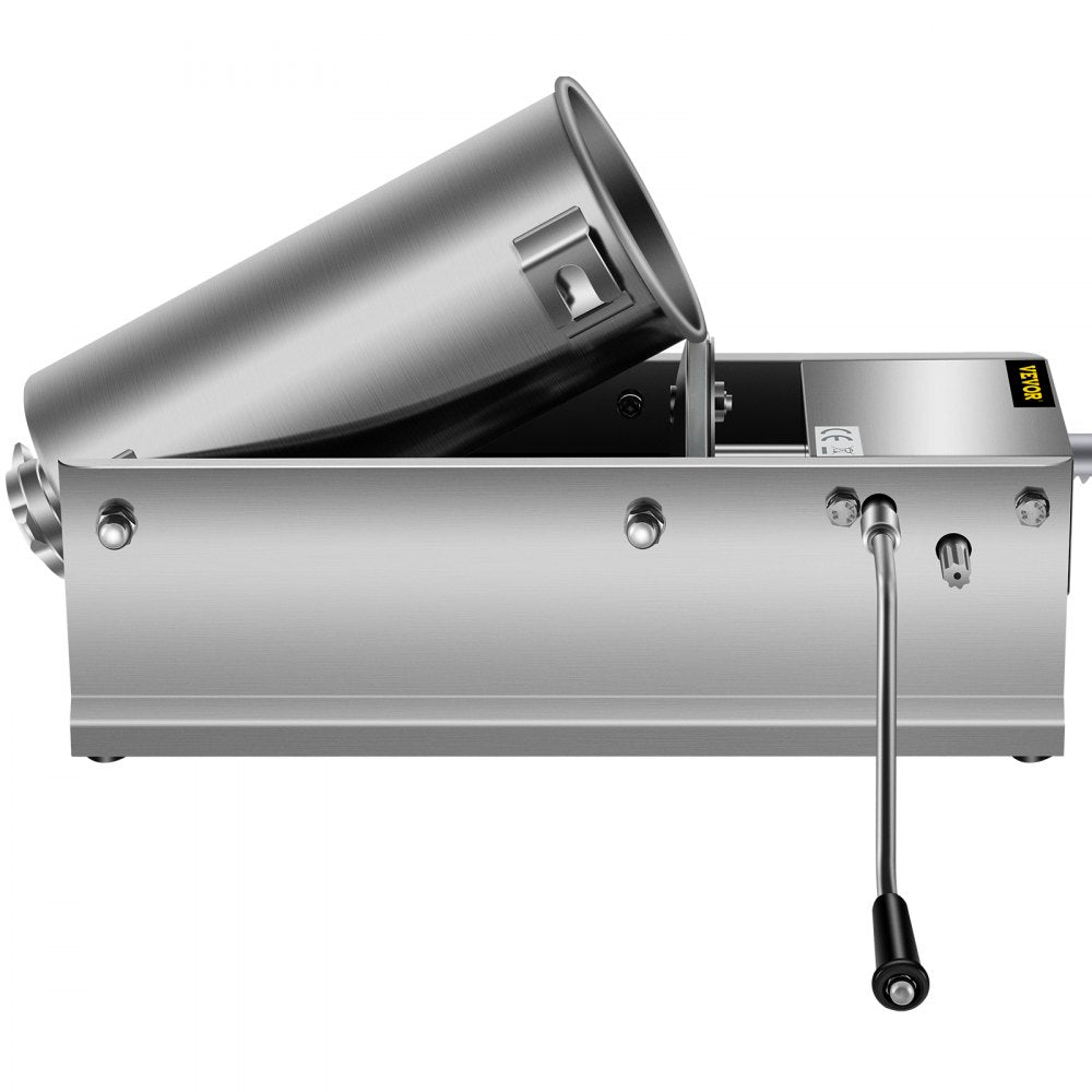 HS-5L - 5L Stainless Steel Sausage Stuffer with 5 Nozzles & Speed Control