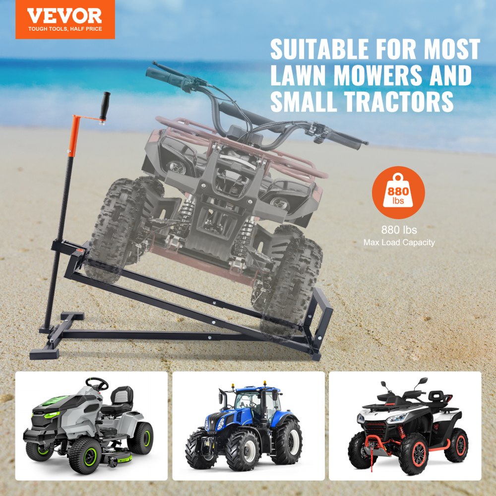 SX2800 - Heavy Duty Lawn Mower Lift Jack with Tool-Free Operation