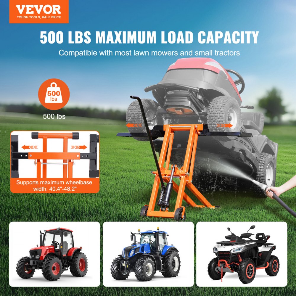 SX2806 - 500 Lbs Hydro Lawn Mower Lift for Easy Maintenance