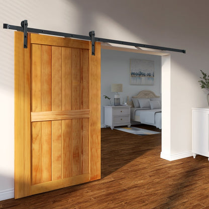 010-2.44m-D - 10FT VEVOR Barn Door Hardware Kit for 330LBS Doors