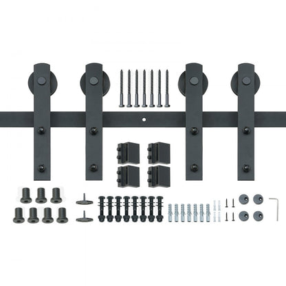 010-3.0m - Durable 8FT VEVOR Barn Door Hardware Kit for Easy Installation