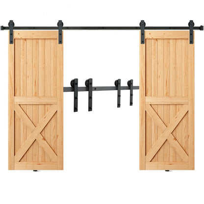 010-3.0m - Durable 8FT VEVOR Barn Door Hardware Kit for Easy Installation
