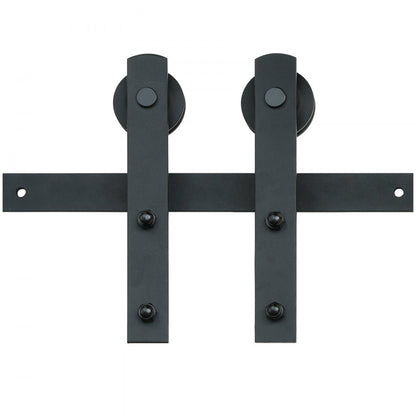 004-2.44m - 8FT Heavy-Duty Barn Door Kit, Supports 330 lbs