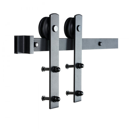 004-2.44m - 8FT Heavy-Duty Barn Door Kit, Supports 330 lbs