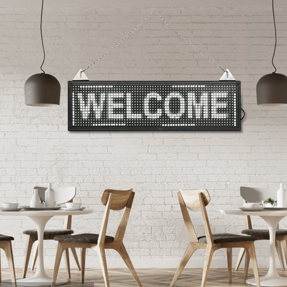 010219740152 - 64"x16" Indoor LED Scrolling Sign with WiFi/USB Control