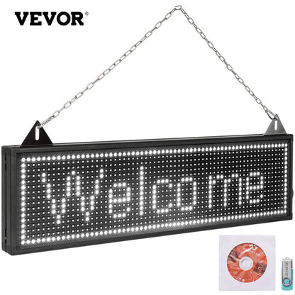 010219740152 - 64"x16" Indoor LED Scrolling Sign with WiFi/USB Control