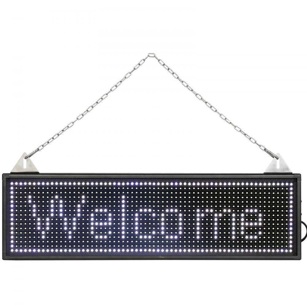010219740152 - 64"x16" Indoor LED Scrolling Sign with WiFi/USB Control