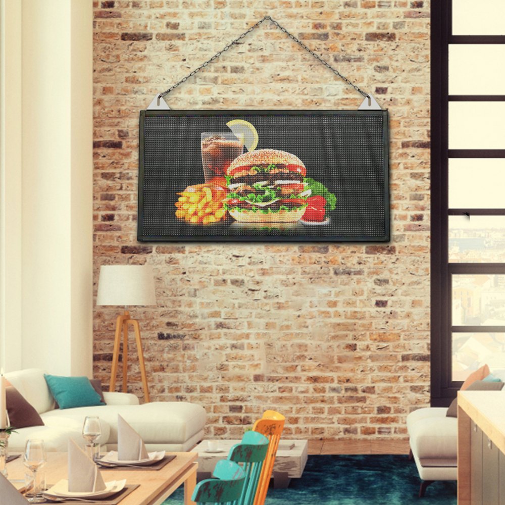 010251900042 - 27" x 14" VEVOR WiFi LED Scrolling Sign