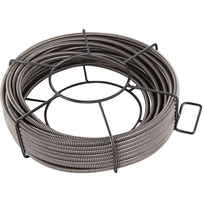 010889482595 - 100ft Heavy-Duty Drain Cleaning Cable with 4 Cutters