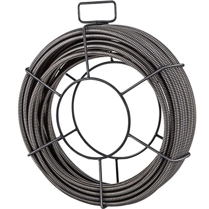 010889482595 - 100ft Heavy-Duty Drain Cleaning Cable with 4 Cutters