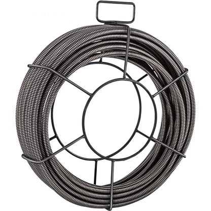 010889482595 - 100ft Heavy-Duty Drain Cleaning Cable with 4 Cutters
