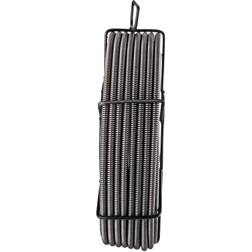 010889482595 - 100ft Heavy-Duty Drain Cleaning Cable with 4 Cutters