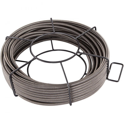 010354338191 - VEVOR 50ft Drain Cleaner Cable with 4 Cutter Shapes