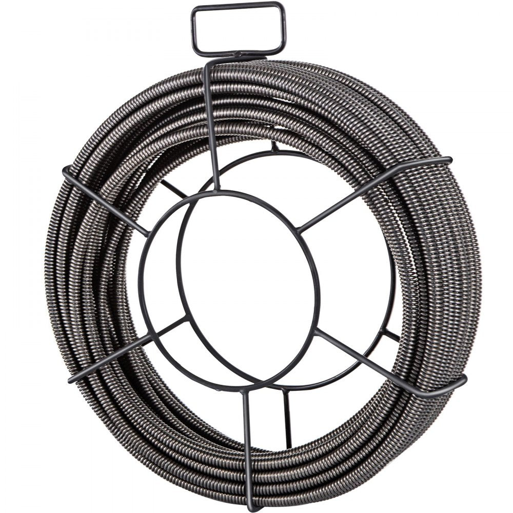 010354338191 - VEVOR 50ft Drain Cleaner Cable with 4 Cutter Shapes