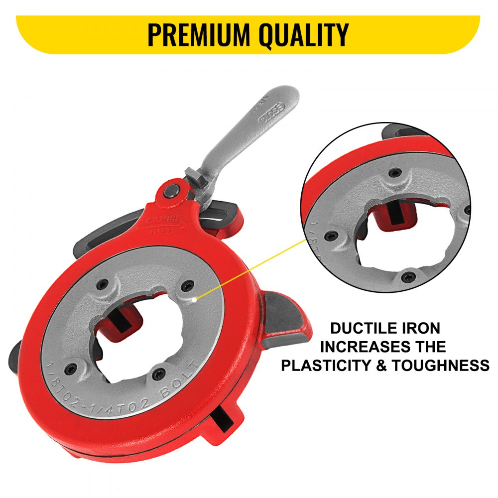 811A - Ductile Iron Self-Opening Dies Head for 1/8-2" Ridgid Models