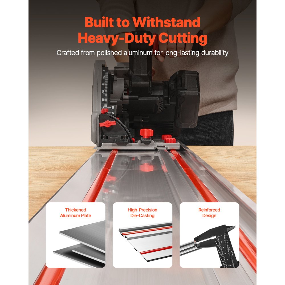 0.7M - Premium 27.5 in Track Saw Guide Rail Kit for Precise Cuts