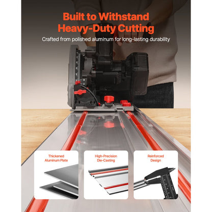0.7M - Premium 27.5 in Track Saw Guide Rail Kit for Precise Cuts