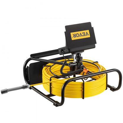 010955339055 - 32.8FT Waterproof Sewer Camera with 4.3" Monitor & 14hr Battery