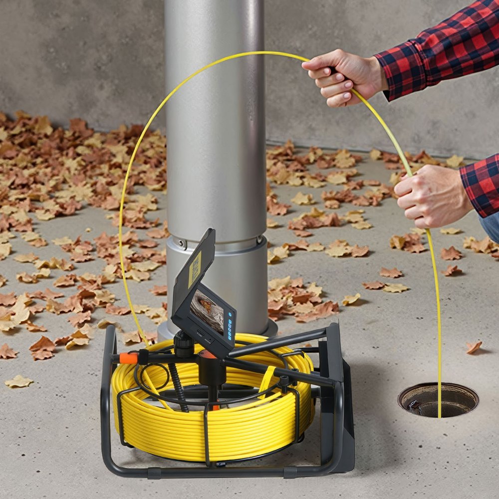 010271155013 - 65.6FT IP68 Sewer Camera with 4.3" Color Monitor