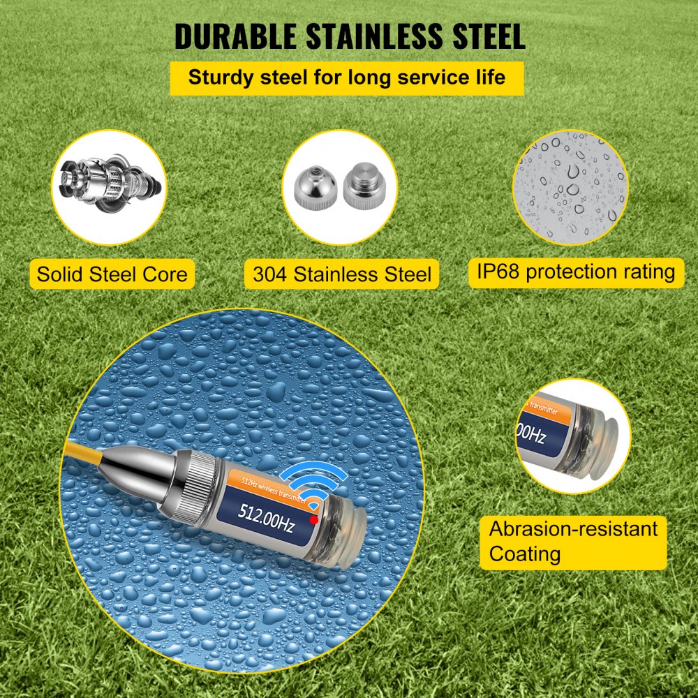 VV-S-512 - Weatherproof 512Hz Sonde Locator, 25ft Detection Range