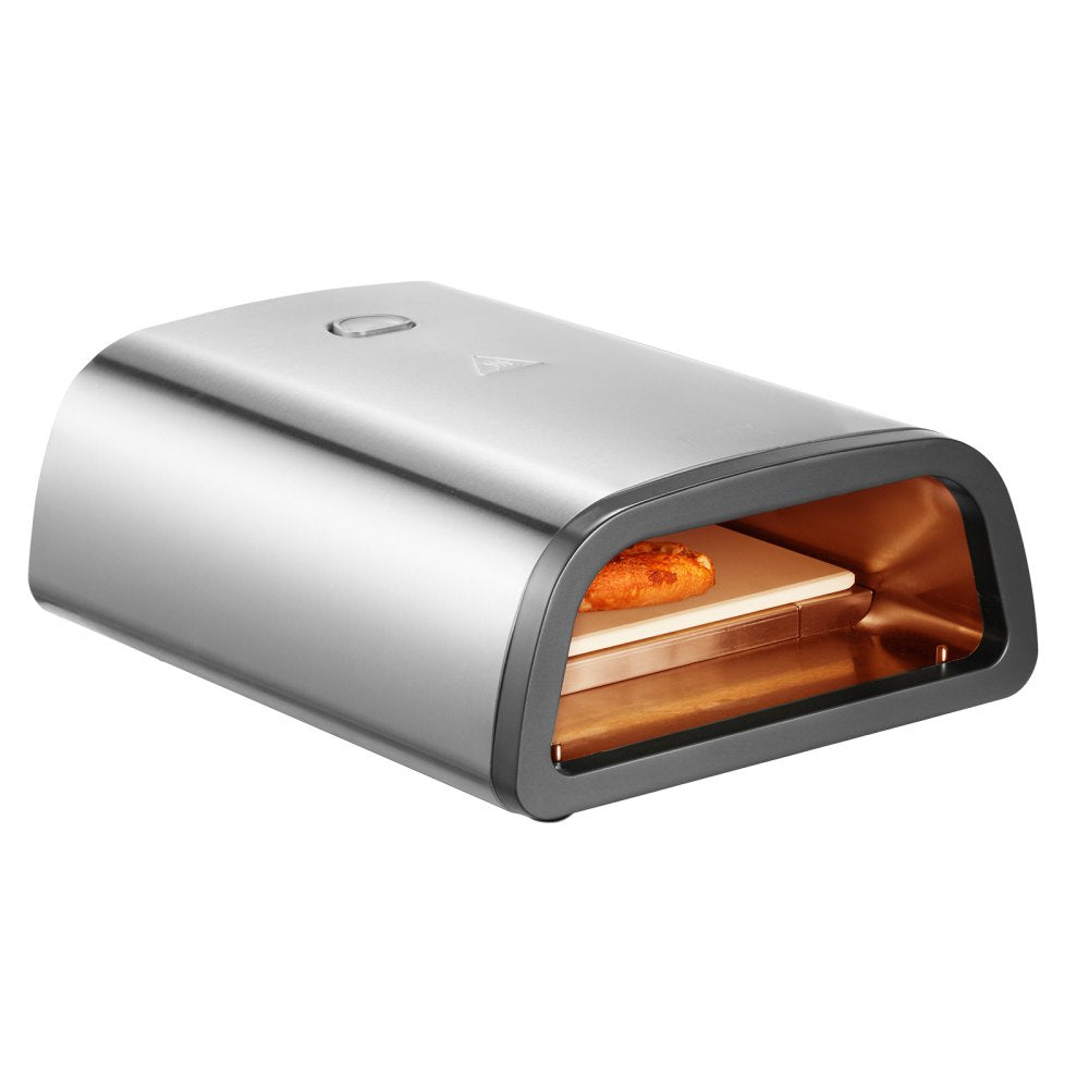 EG12-02B-18 - Commercial 850℉ Electric Pizza Oven with Pizza Stone & Foldable Legs