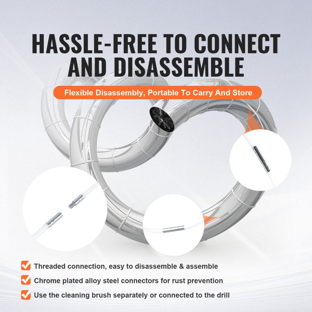 DB29-DS - 29-Piece Dryer Vent Cleaning Kit, 40 Feet Long