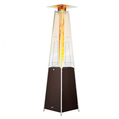 PYRAMID SQUARE - 48,000 BTU Stainless Steel Patio Heater with Wheels