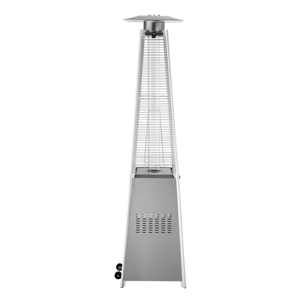 PYRAMID SQUARE - 48,000 BTU VEVOR Propane Patio Heater with Wheels, 84.25" Tall