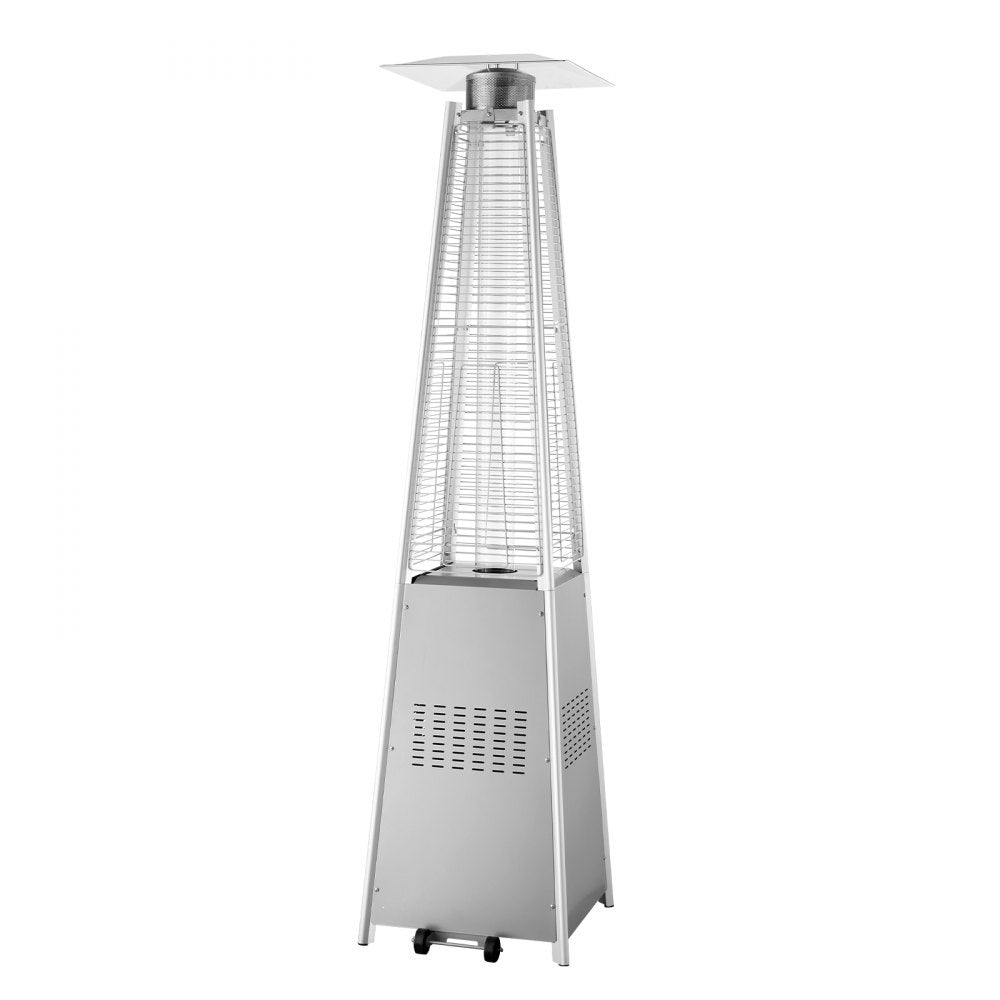 PYRAMID SQUARE - 48,000 BTU VEVOR Propane Patio Heater with Wheels, 84.25" Tall