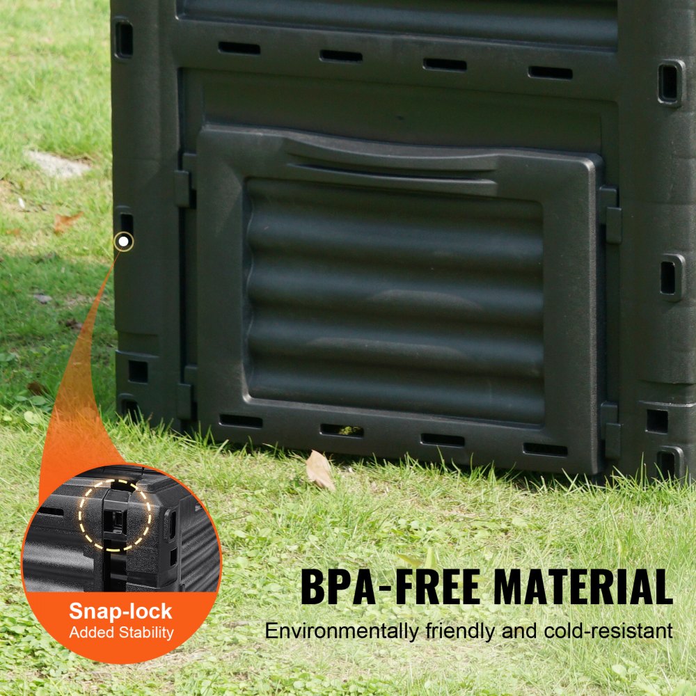 XDB-431 - 80 Gallon BPA-Free Compost Bin with Ventilation and Easy Access
