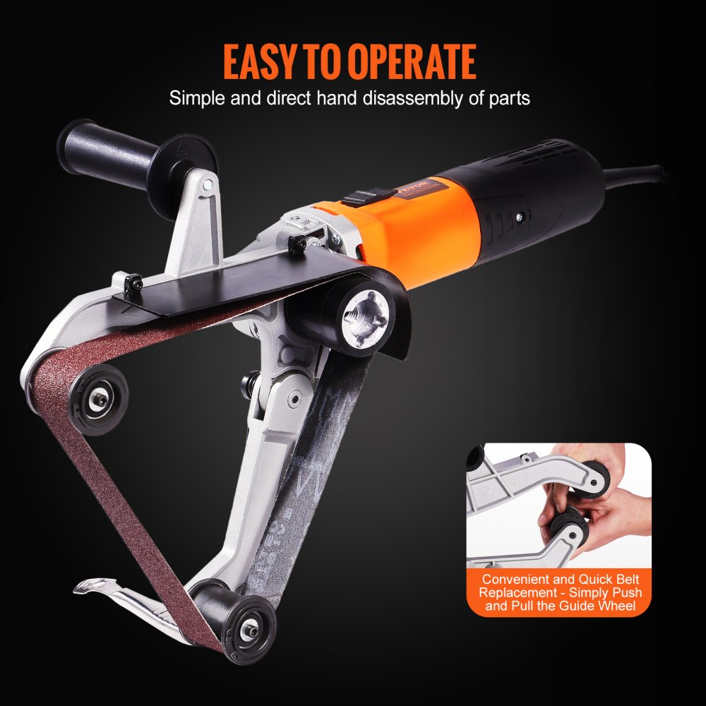 S1P-HJ2501-H - VEVOR Durable Pipe Polisher with 6 Speed Settings