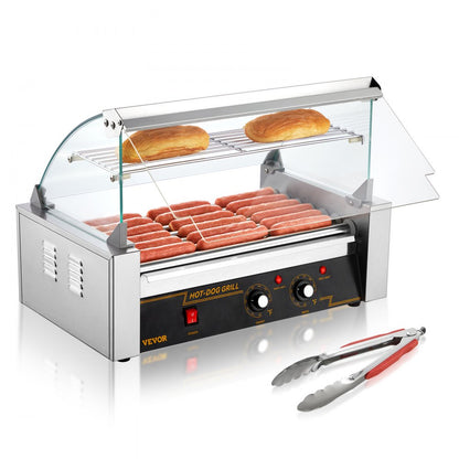 SC-7XD - 18 Hot Dog Capacity Stainless Roller with Dual Temperature Control