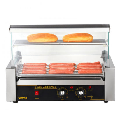 SC-7XD - 18 Hot Dog Capacity Stainless Roller with Dual Temperature Control