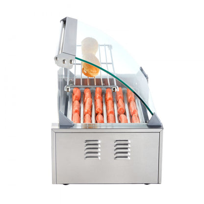 SC-7XD - 18 Hot Dog Capacity Stainless Roller with Dual Temperature Control