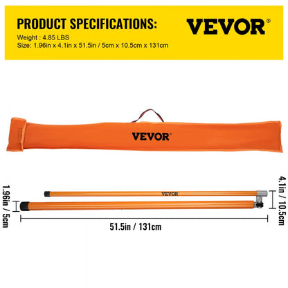 15FT HEIGHT STICK - Lightweight Fiberglass Measuring Stick with Carrying Bag