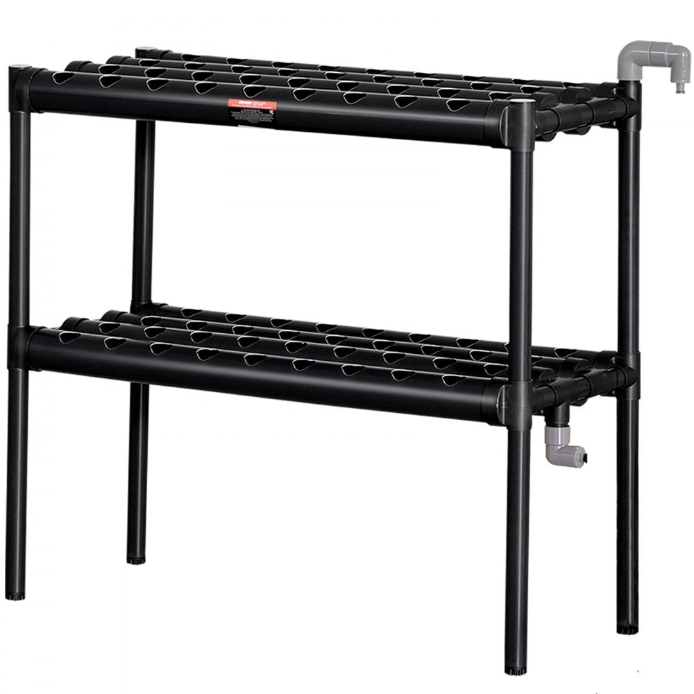 VV2-72W - 72-Site Hydroponic System, Durable PVC, Space-Saving Design