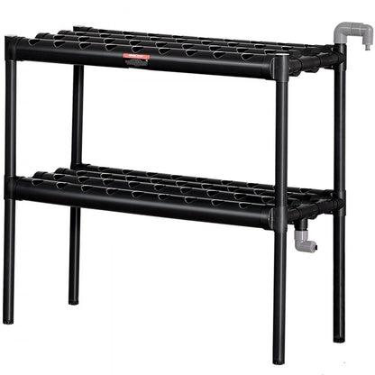 VV2-72W - 72-Site Hydroponic System, Durable PVC, Space-Saving Design