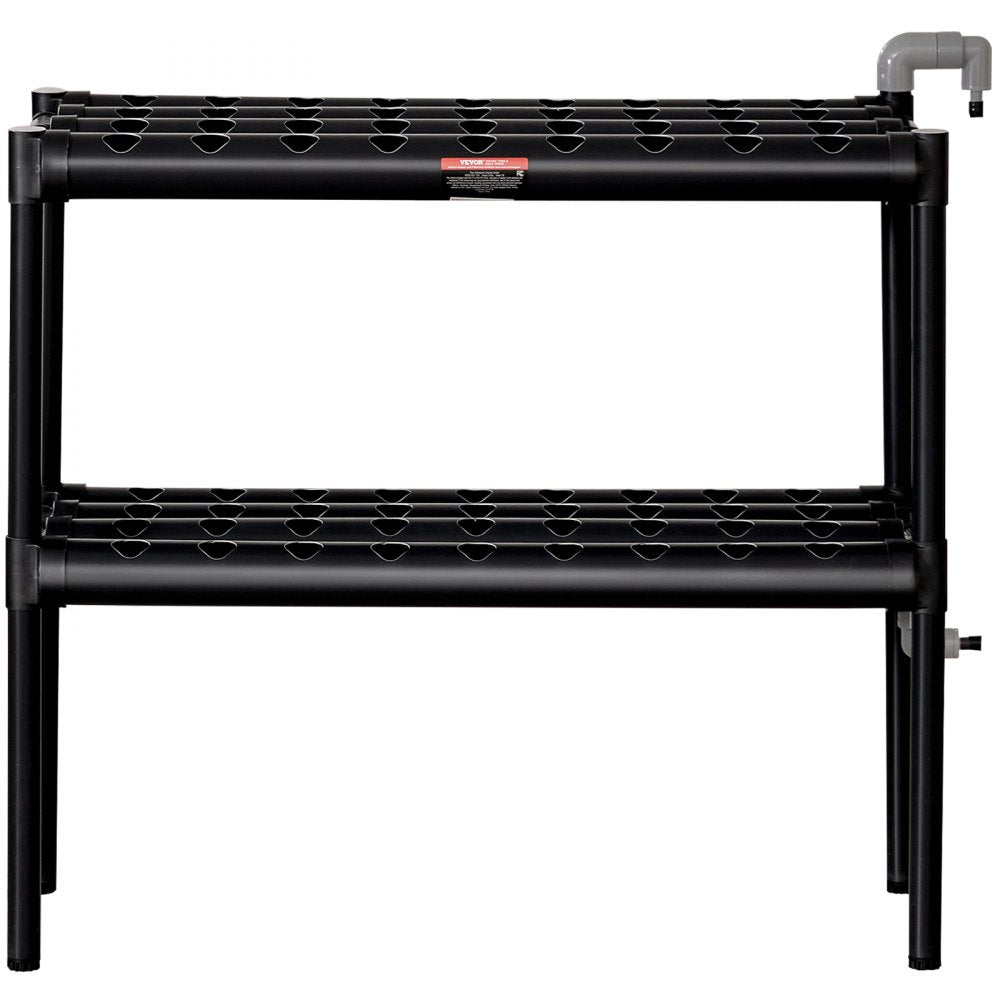 VV2-72W - 72-Site Hydroponic System, Durable PVC, Space-Saving Design