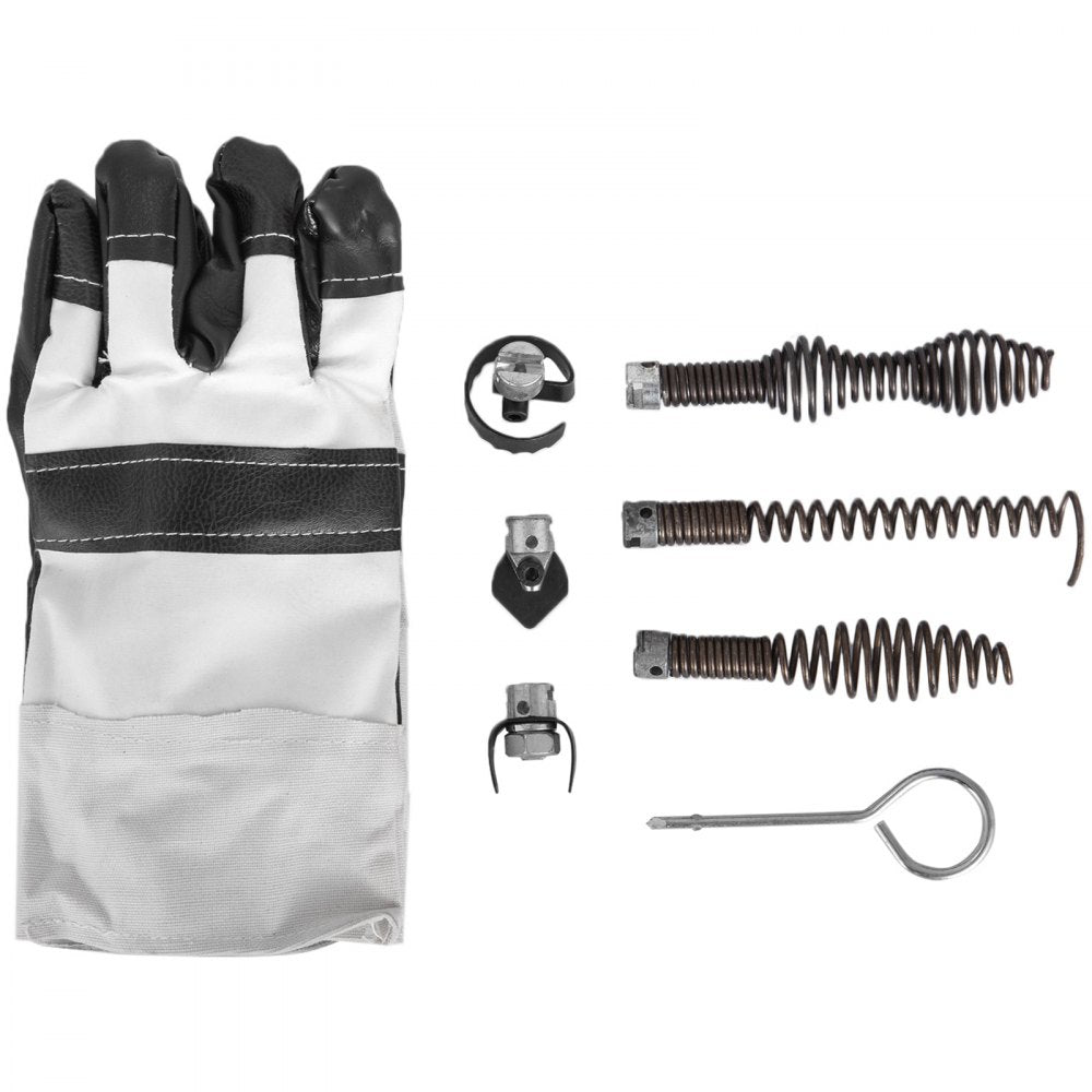 010227957624 - 250W Portable Electric Drain Cleaner with 6 Cutters