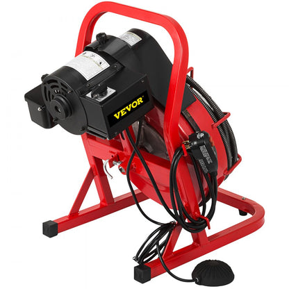 010752855864 - 50FT Electric Drain Auger with 4 Cutters for Blockages