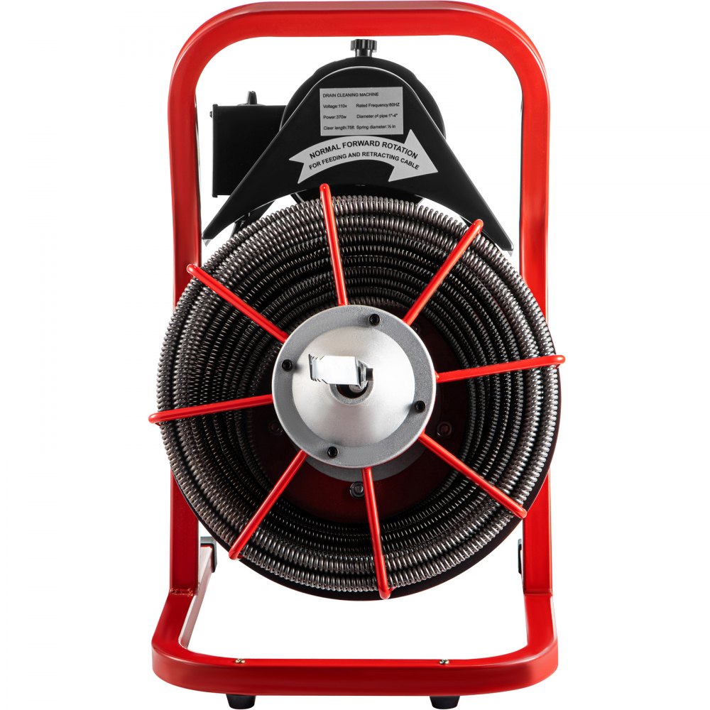 D1000 - 75FT VEVOR Electric Drain Auger with 4 Cutter Shapes