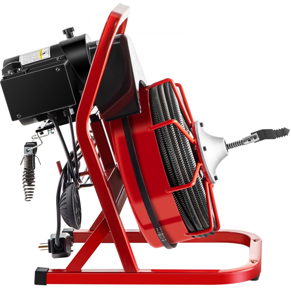 D1000 - 75FT VEVOR Electric Drain Auger with 4 Cutter Shapes