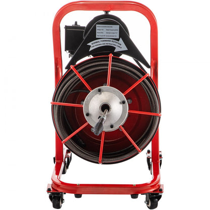 010613527801 - VEVOR 75' Electric Drain Auger with Versatile Cutters