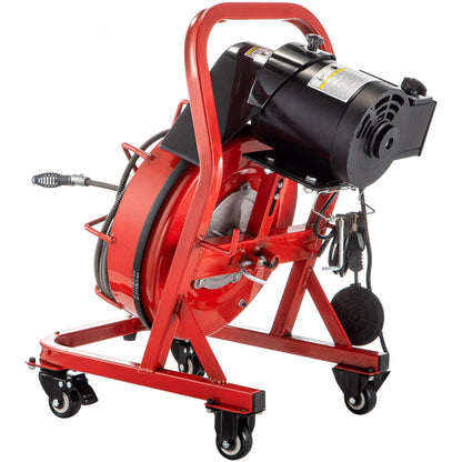 010613527801 - VEVOR 75' Electric Drain Auger with Versatile Cutters