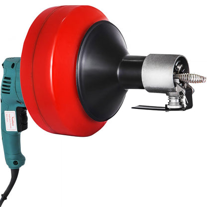 010694421272 - 26ft Portable Electric Drain Auger Cleaner for Unclogging